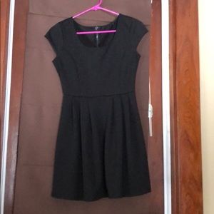 Black dress with a hint of sparkle.